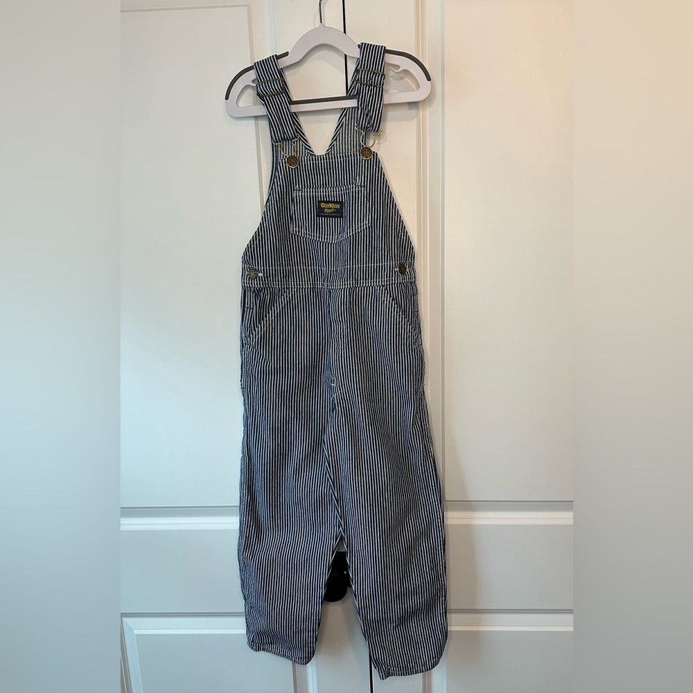 OshKosh B’Gosh Kids Vintage USA Made Railroad Overalls (Size 7)